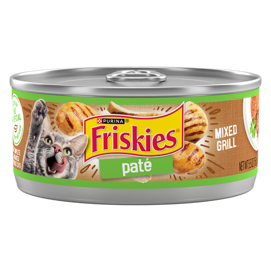 Purina Friskies Pate Mixed Grill Wet Cat Food, 5.5 oz Can