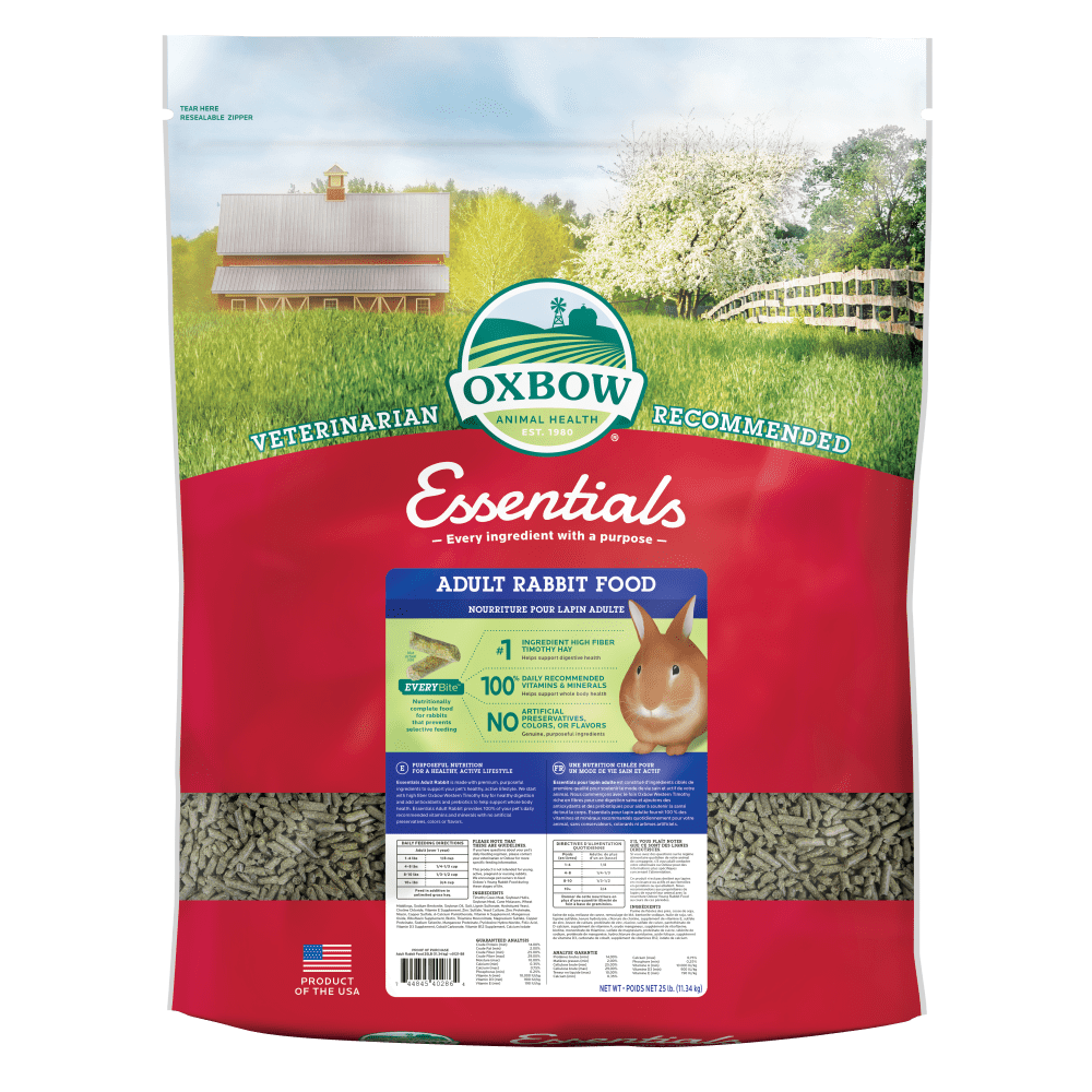 Oxbow Essentials Adult Rabbit Food, 25 lb