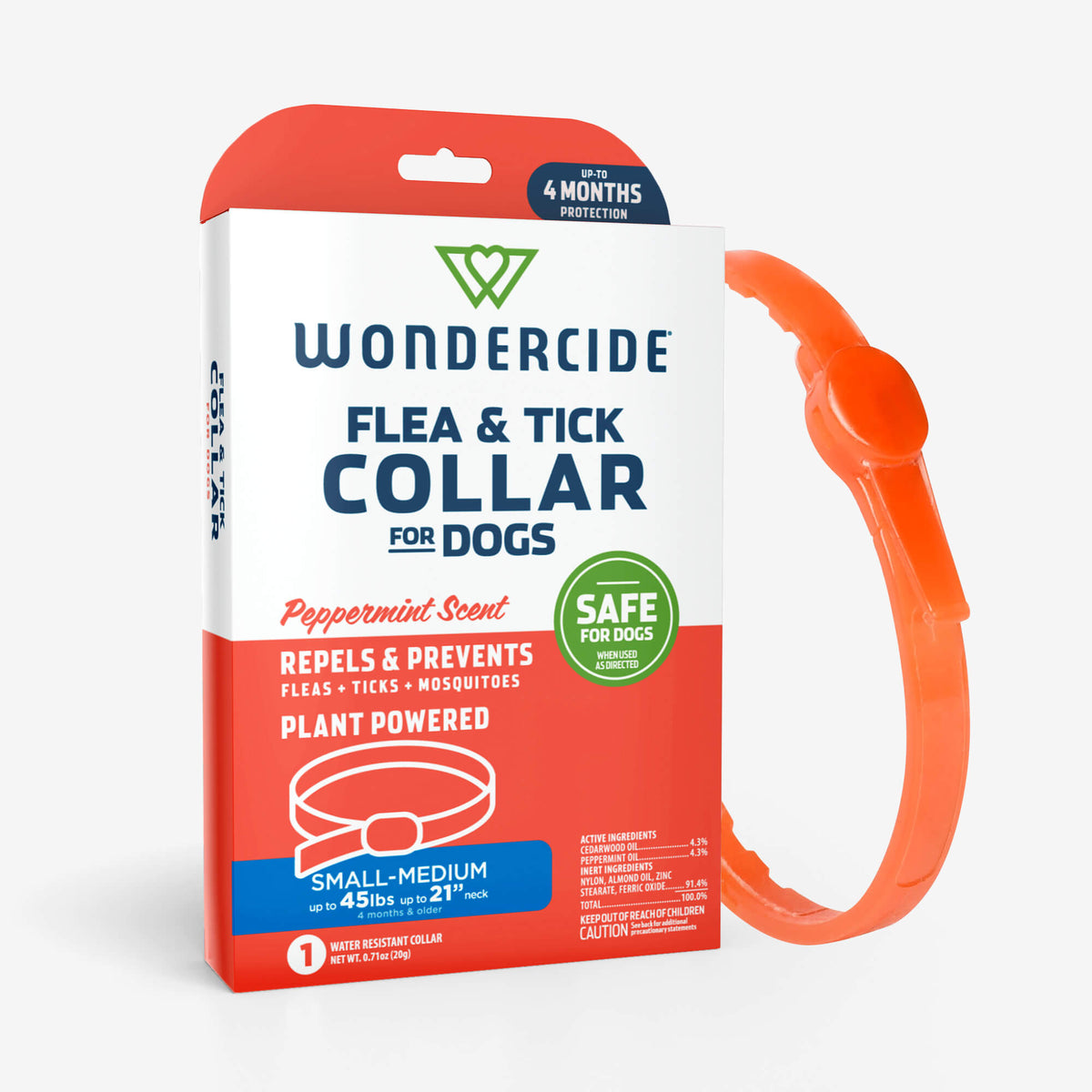 Wondercide Flea & Tick Collar for Dogs, Peppermint - Small/Medium