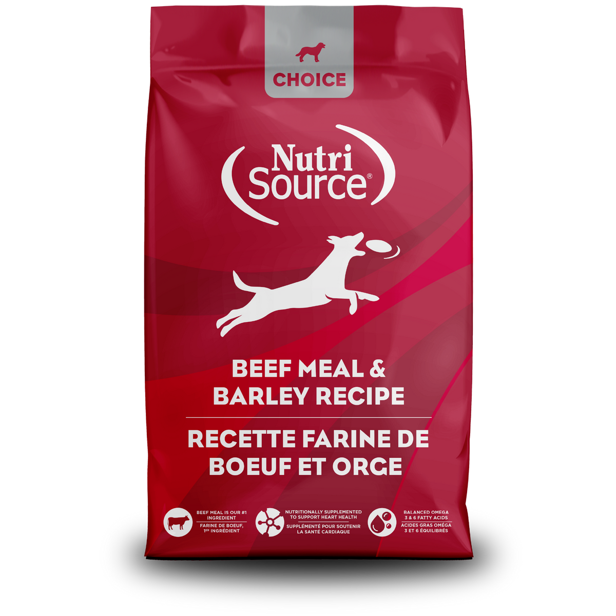 NutriSource Choice Beef Meal & Barley Recipe Dry Dog Food, 40 lb