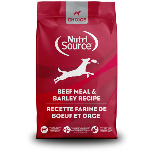 NutriSource Choice Beef Meal & Barley Recipe Dry Dog Food, 40 lb