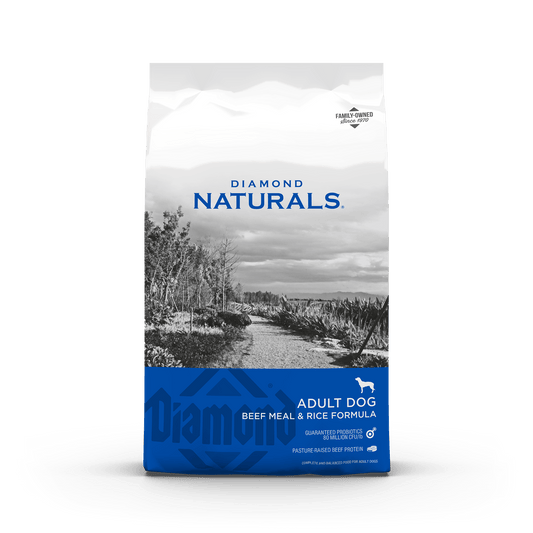 Diamond Naturals Adult Dog Beef Meal & Rice Formula Dry Dog Food, 40 lb