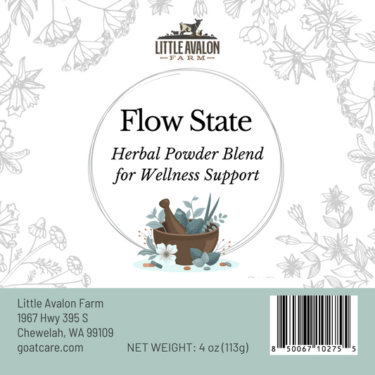 Flow State Herbal Powder Blend for Digestive Wellness in Animals