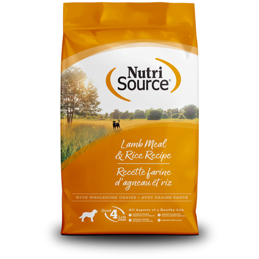NutriSource Lamb Meal & Rice Dog Food, 26 lb