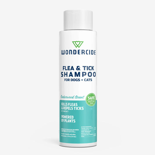 Wondercide Flea & Tick Shampoo for Dogs & Cats, Cedarwood - 12 oz
