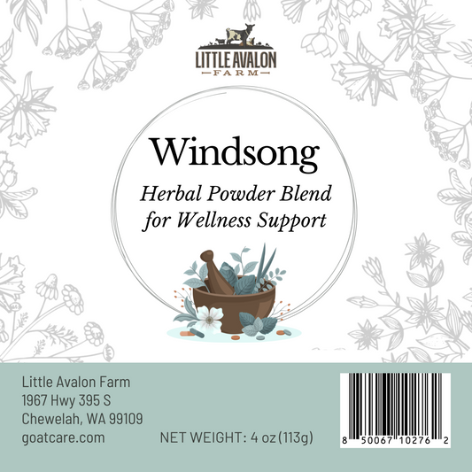 Windsong Herbal Powder Blend for Respiratory Wellness in Animals