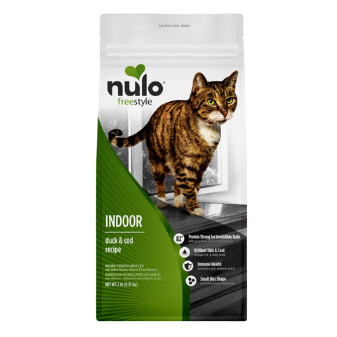 Nulo FreeStyle Indoor Duck & Cod Recipe Cat Food, 12 lb