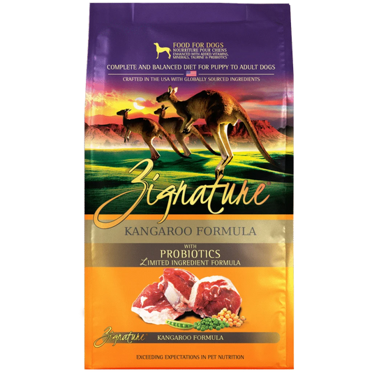 Zignature Original Kangaroo Formula with Probiotics Grain-Free Dry Dog Food, 25 lb