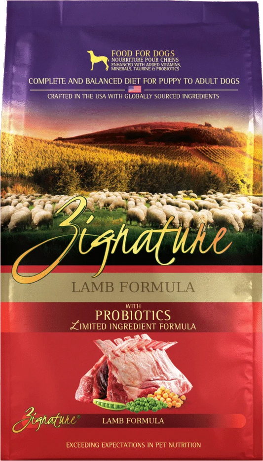 Zignature Original Lamb Formula with Probiotics Grain-Free Dry Dog Food, 12.5 lb